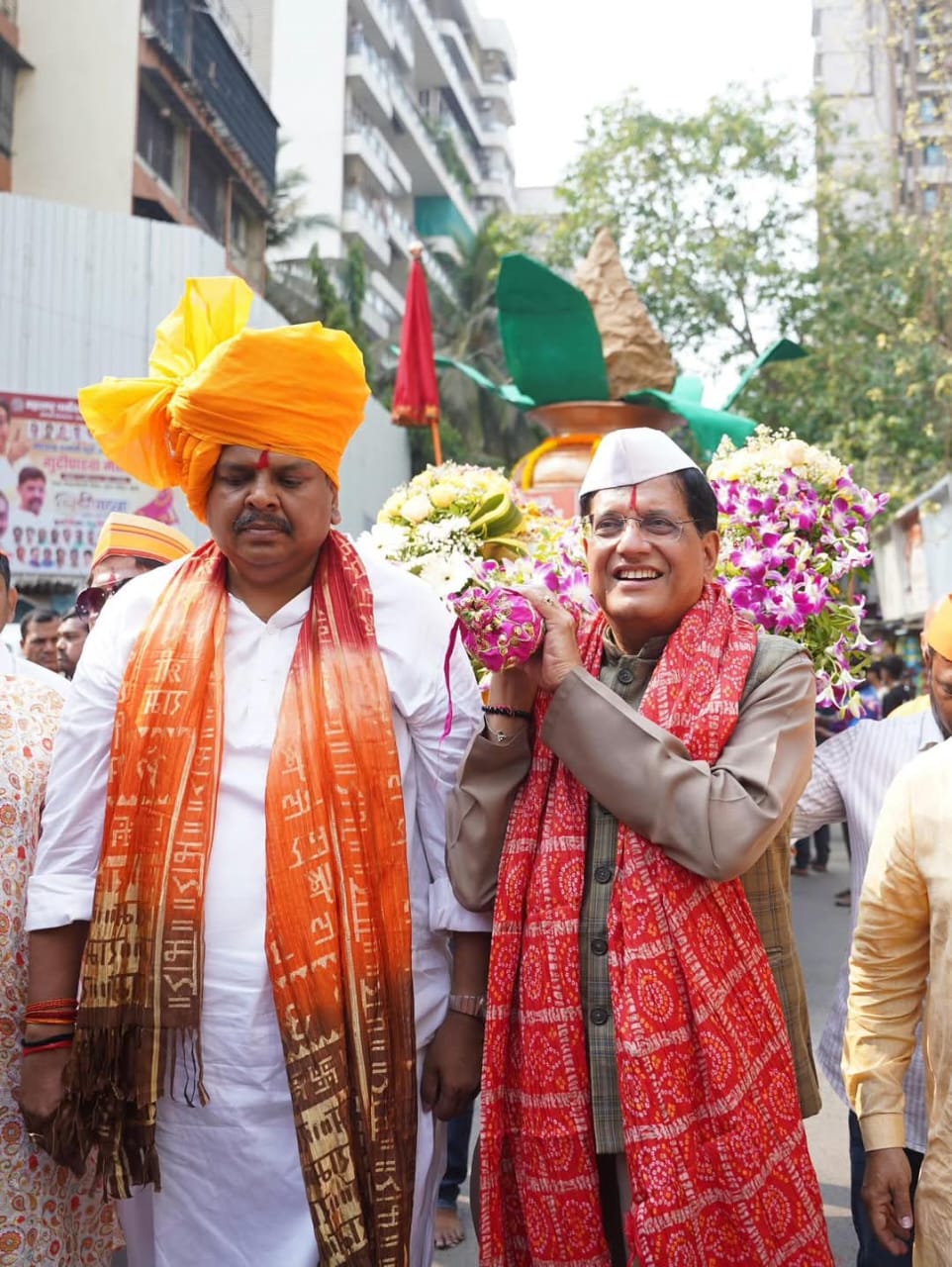 पियूष गोयल ने बोरीवली में मनाया गुड़ी पड़वा