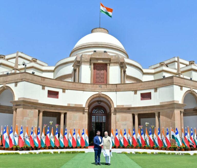 भारत दौरे पर चिली के राष्ट्रपति, पीएम मोदी