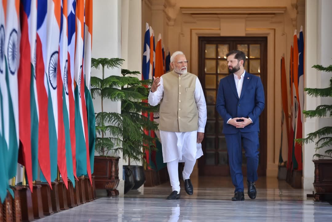 भारत दौरे पर चिली के राष्ट्रपति, पीएम मोदी