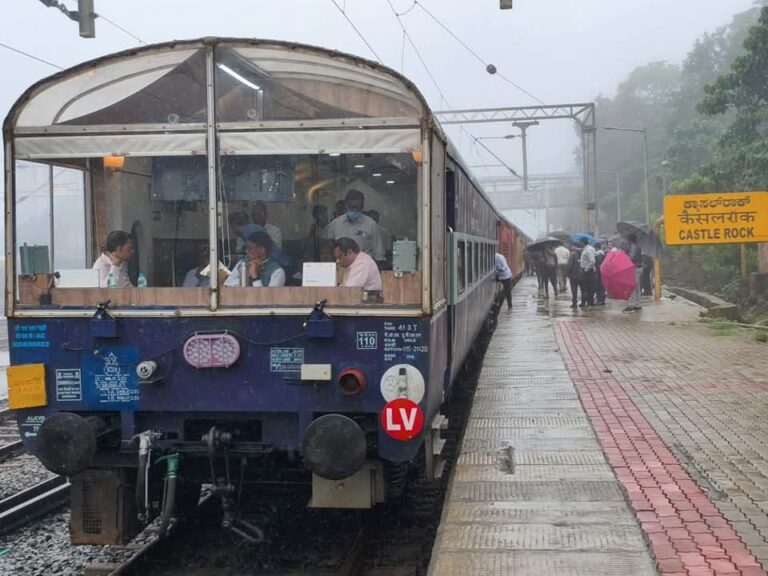 मानसून से पहले रेलवे सुरक्षा तैयारियों का जायज़ा, अधिकारियों ने किया कैसल रॉक-दूधसागर खंड का निरीक्षण