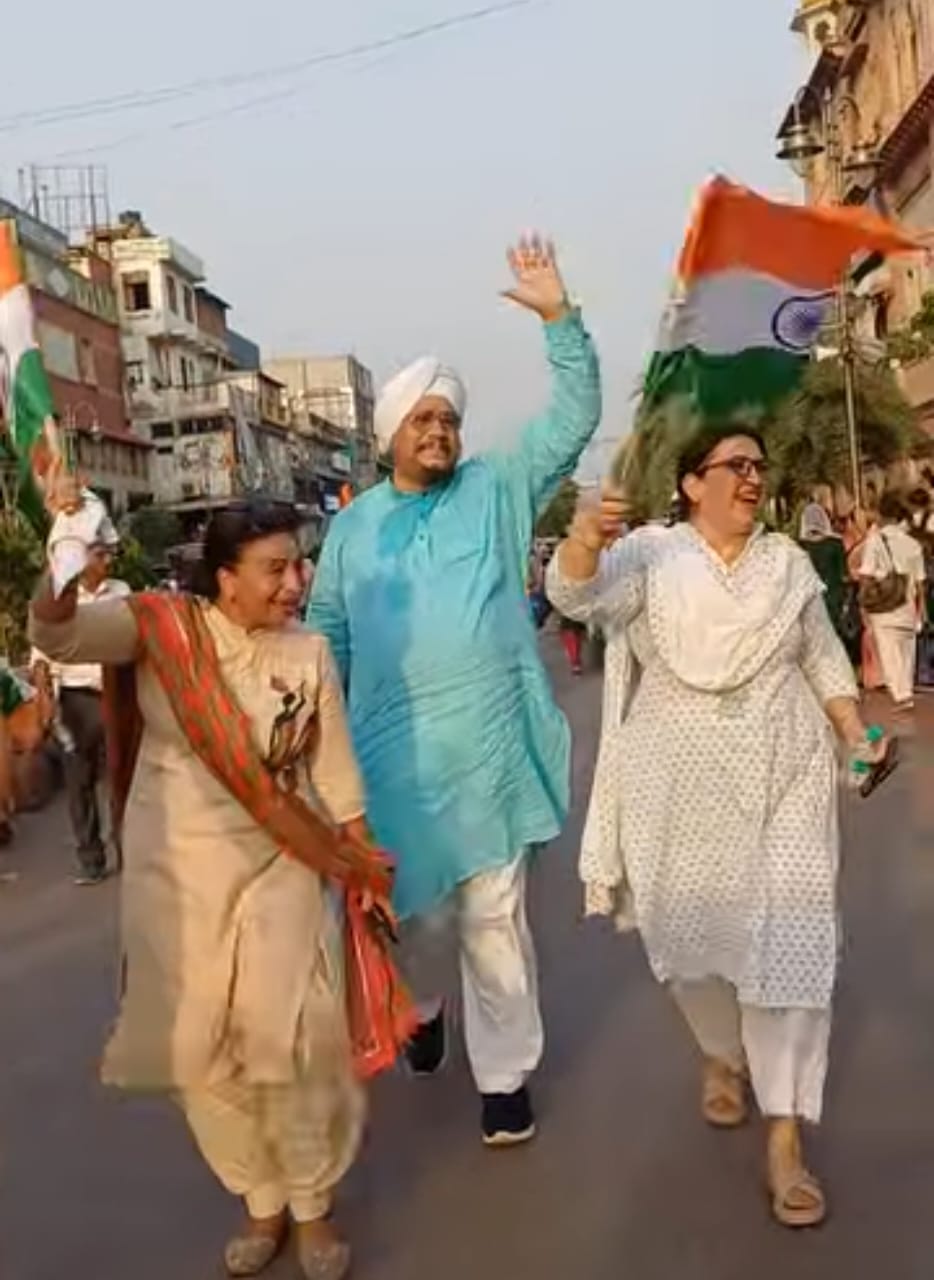 Chandni Chowk में ऐतिहासिक तिरंगा यात्रा: राष्ट्रगौरव, एकता और शौर्य का प्रतीक