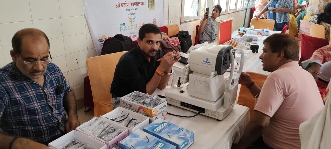 11 वर्ष: सेवा, सुशासन और गरीब कल्याण के तहत चांदनी चौक में विशाल चिकित्सा शिविर का आयोजन"