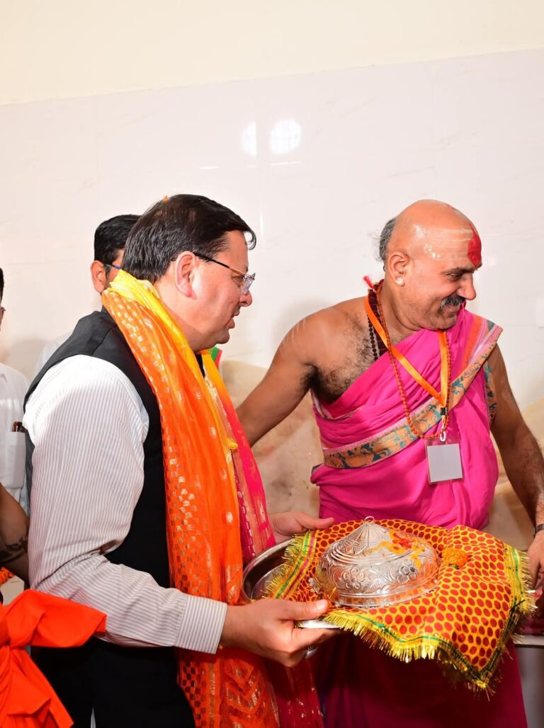 कालू सिद्ध मंदिर में प्राण प्रतिष्ठा कार्यक्रम में मुख्यमंत्री पुष्कर सिंह धामी ने लिया प्रतिभाग,