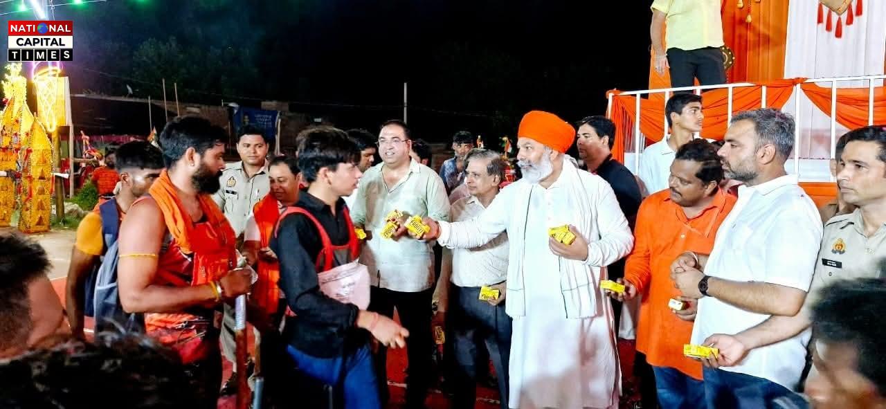 राकेश टिकैत ने कांवड़ शिविर में किया शिवभक्तों का स्वागत, व्यवस्थाओं की सराहना