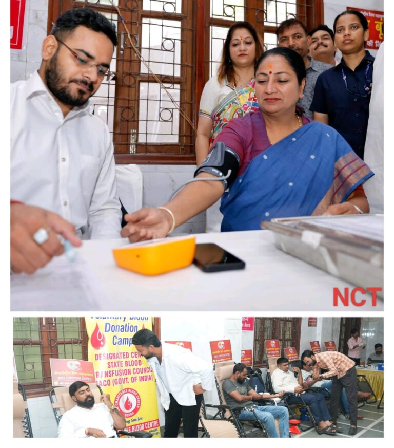 रक्तदान शिविर में मुख्यमंत्री रेखा गुप्ता ने की सहभागिता, दिल्लीवासियों से की नियमित रक्तदान की अपील