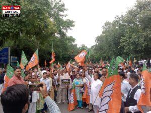 कांग्रेस की अभद्र टिप्पणी के खिलाफ दिल्ली में BJP का प्रचंड प्रदर्शन