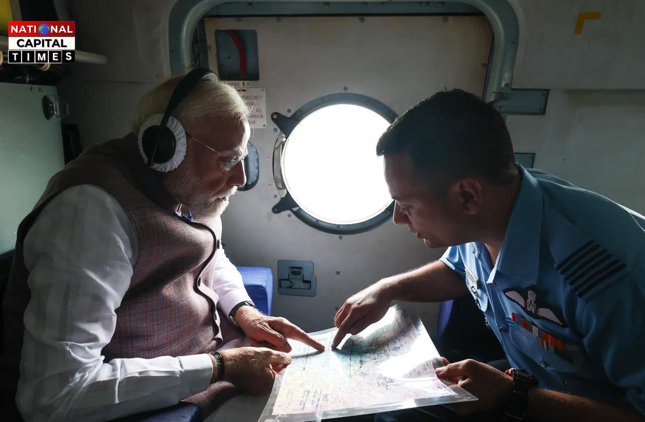 हिमाचल प्रदेश में बाढ़ और लैंडस्लाइड का PM: मोदी ने हवाई सर्वेक्षण किया