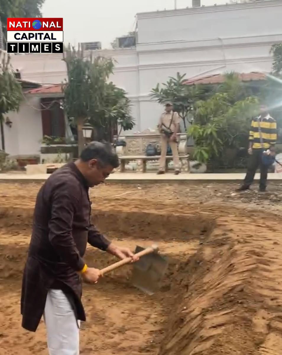 दिल्ली के PWD मंत्री प्रवेश वर्मा ने सरकारी निवास को बनाया छठ घाट, खुद अपने हाथों से की तैयारी!