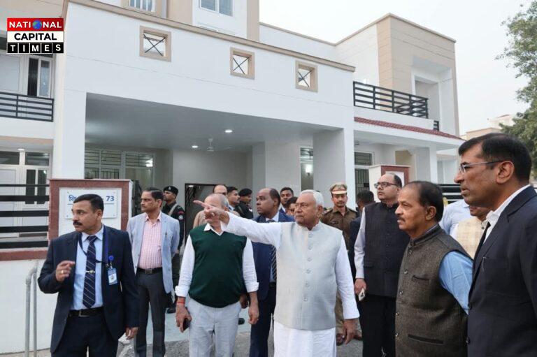 Bihar: सीएम नीतीश कुमार ने नवनिर्मित एमएलए आवास और जेपी गंगा पथ का किया निरीक्षण