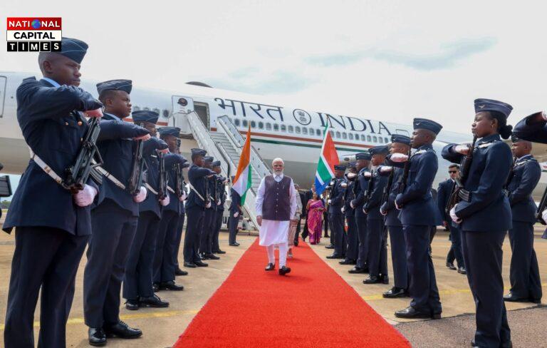 जोहान्सबर्ग में पीएम मोदी का आगमन, G20 शिखर सम्मेलन में होंगे अहम विचार-विमर्श