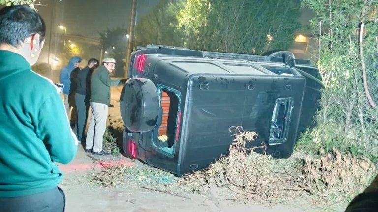 Vasant Kunj accident, Mercedes crash