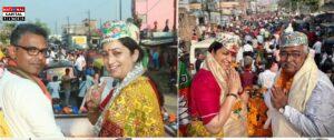 BiharElections: स्मृति ईरानी का मधुबनी में रोड शो, एनडीए प्रत्याशियों के समर्थन में उमड़ा जनसैलाब